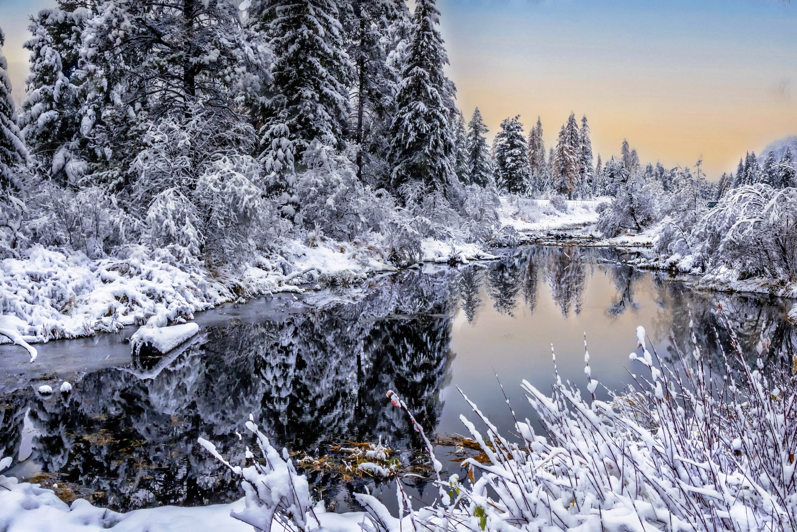 4023 Winter On Water