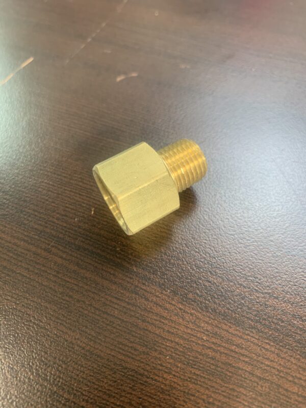 1/4 inch Male to 3/8 inch Female Straight Brass Fitting