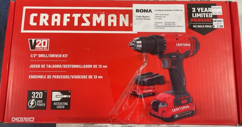 Rona: 1/2″ Drill Driver Kit