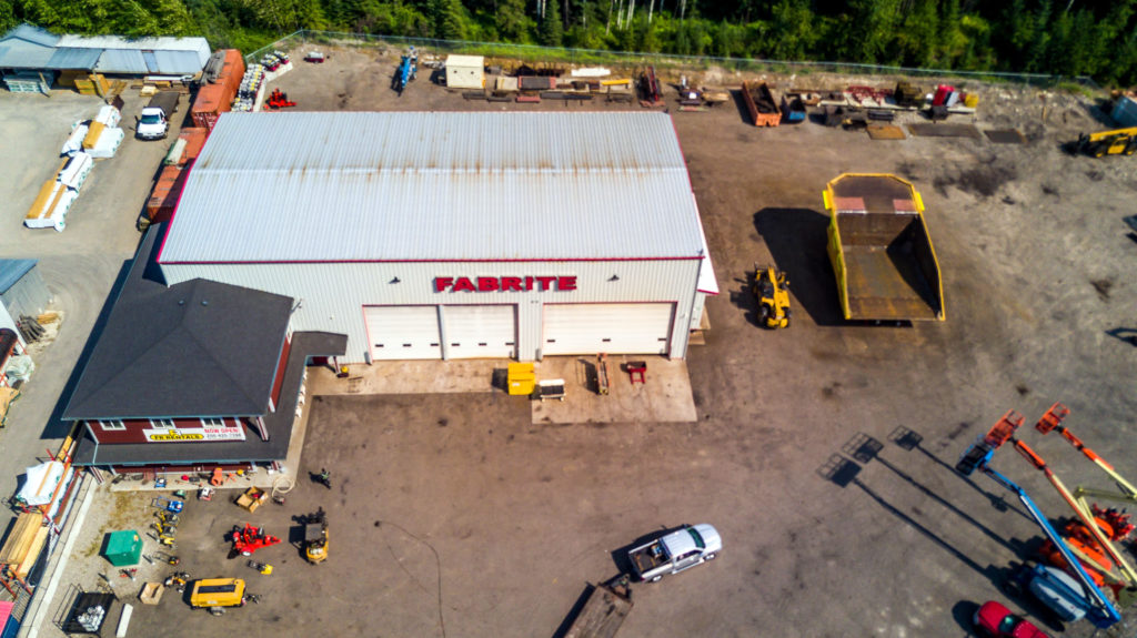 aerial photo of Fab Rite
