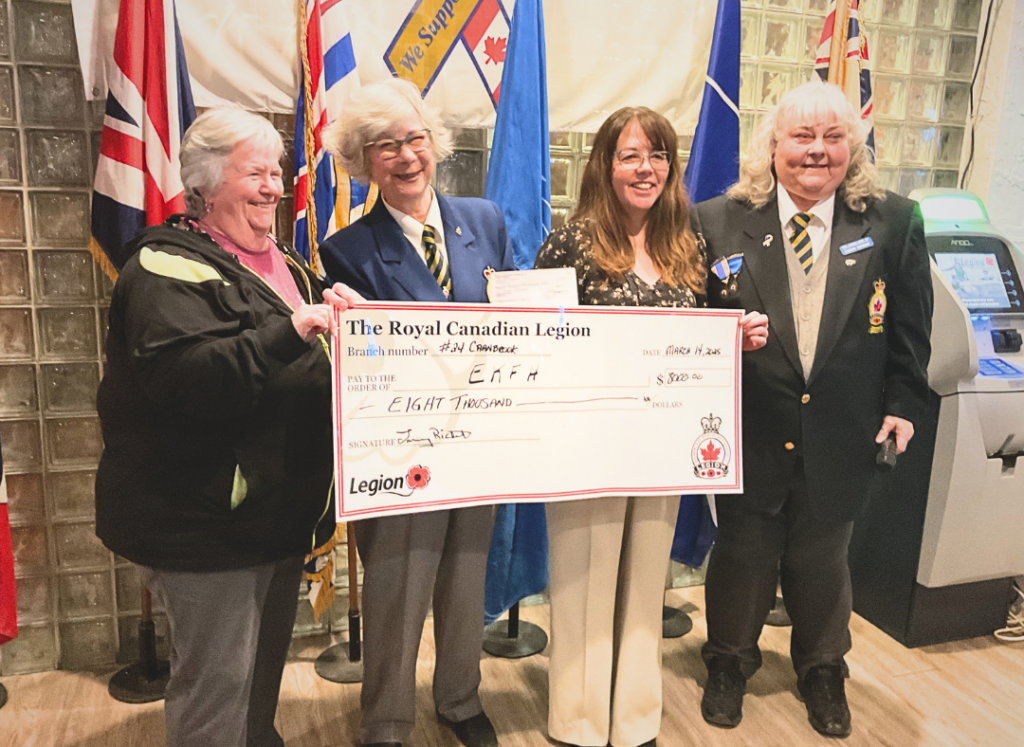 Cranbrook Legion donates $8000 from Poppy Fund to EKRH Oncology / Renal Expansion