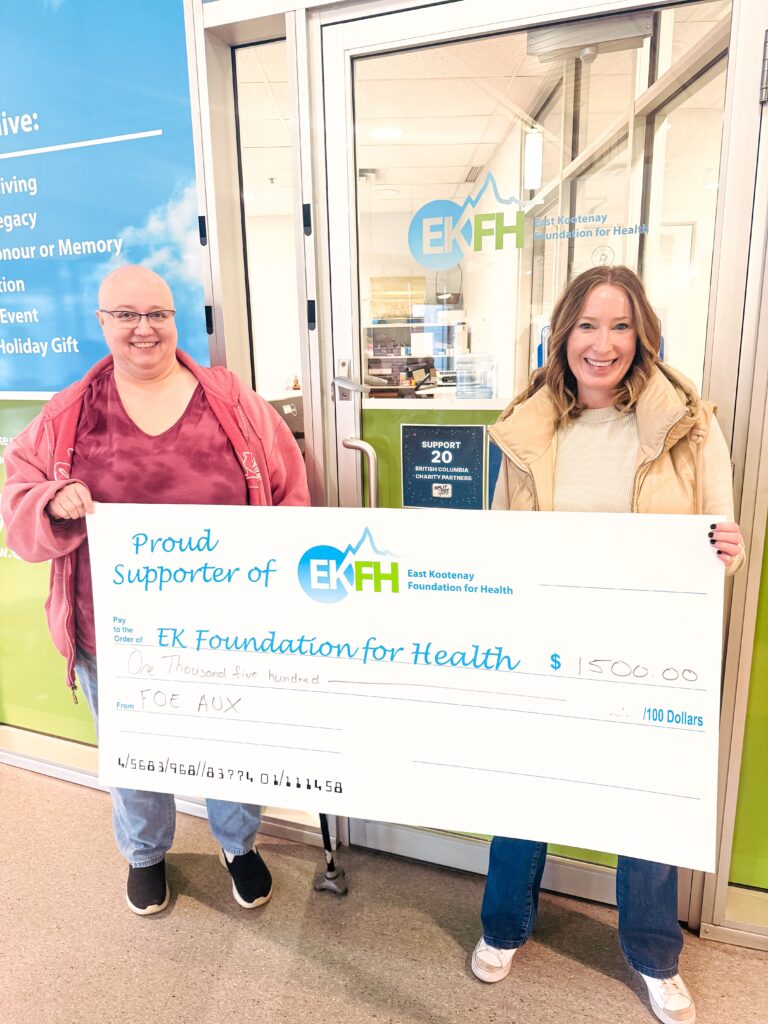 FOE Ladies Auxiliary donates $1500 to Hospice Home