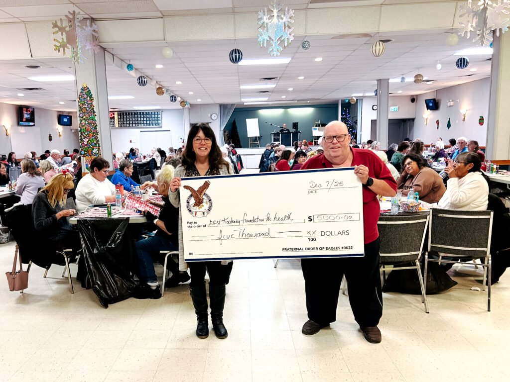 Fraternal Order of Eagles #3032 donates to Hospice Home