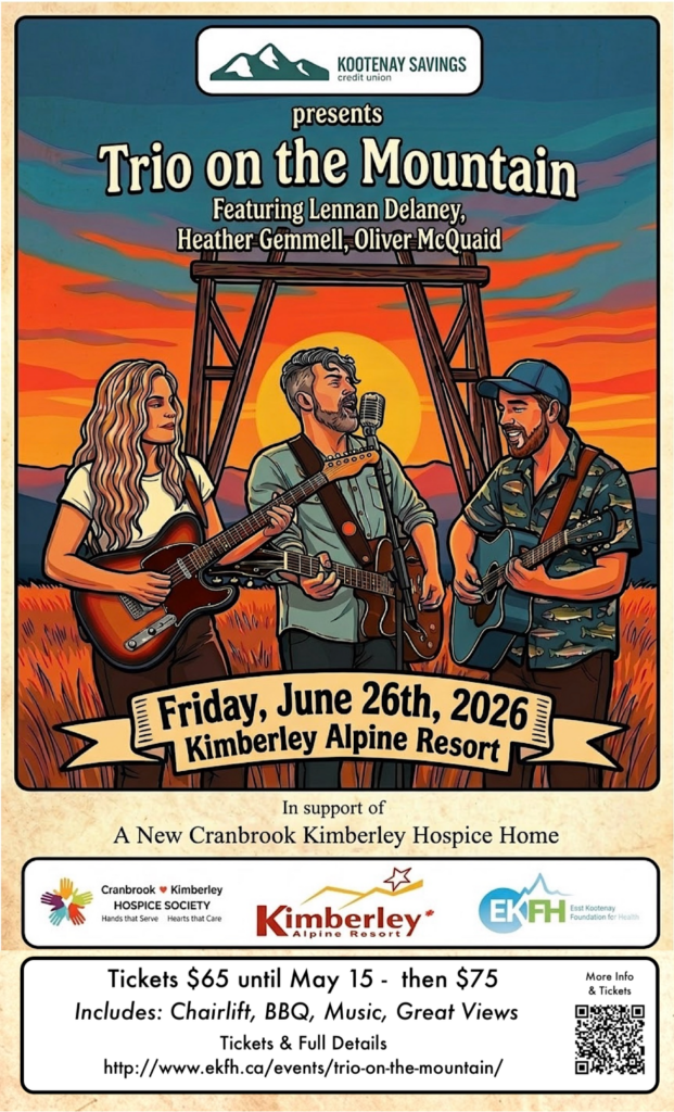 Trio on the Mountain coming to Kimberley on June 26th