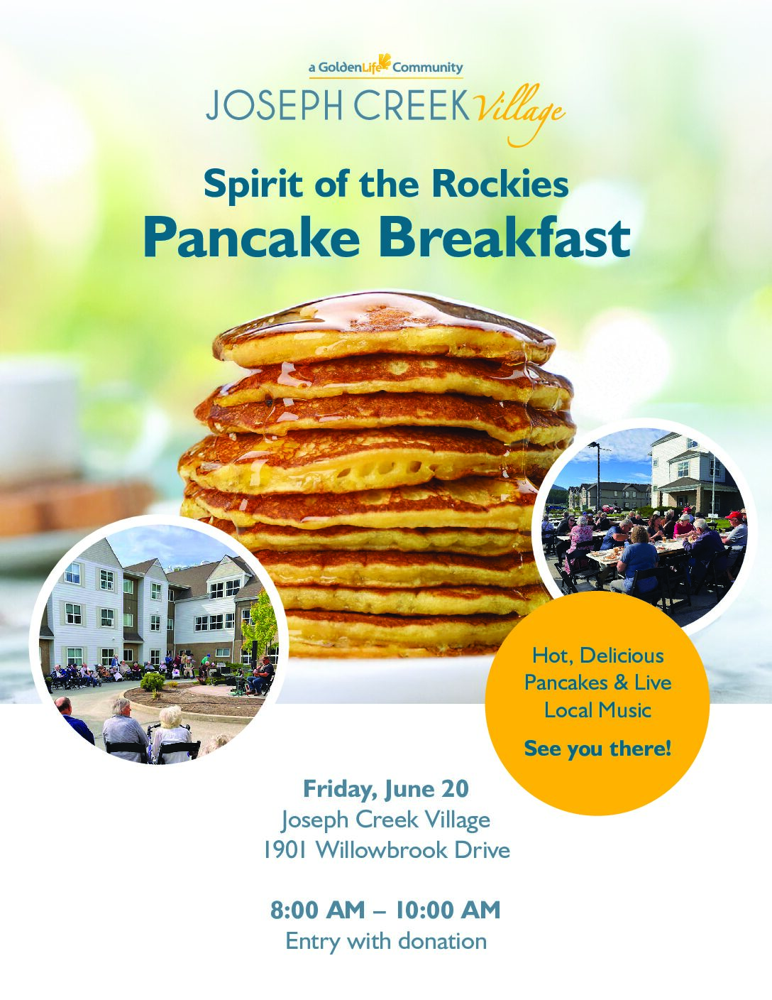 Joseph Creek Village Pancake Breakfast