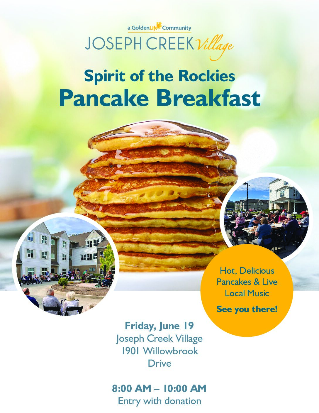 Joseph Creek Village Pancake Breakfast