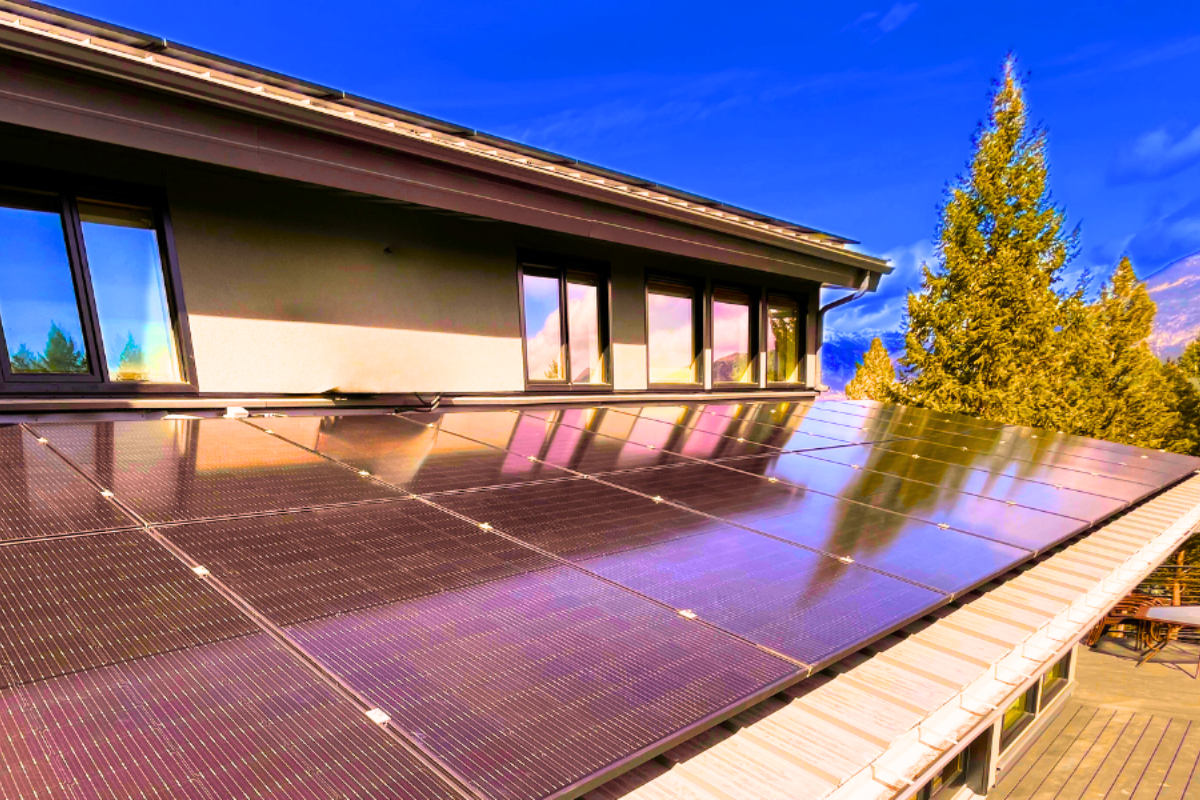 Solar panels installed by solar power contractors in Invermere, BC
