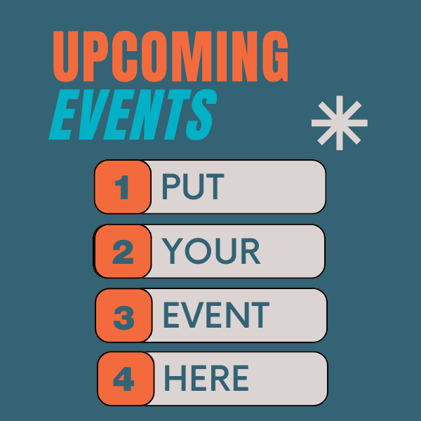 It’s not OUR events calendar—it’s YOURS