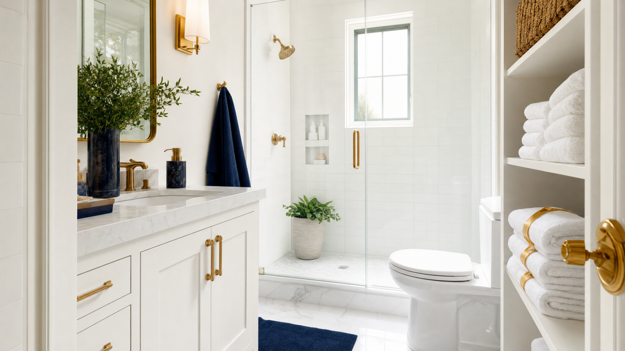 Goldstar quality — pristine bathroom after deep clean