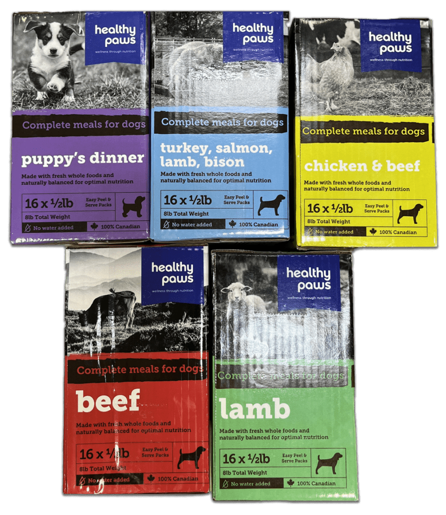 Dog food: Healthy paws 