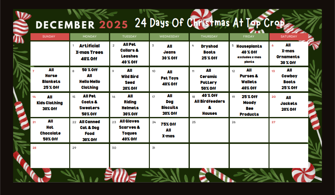 Top Crops Countdown To X-mas