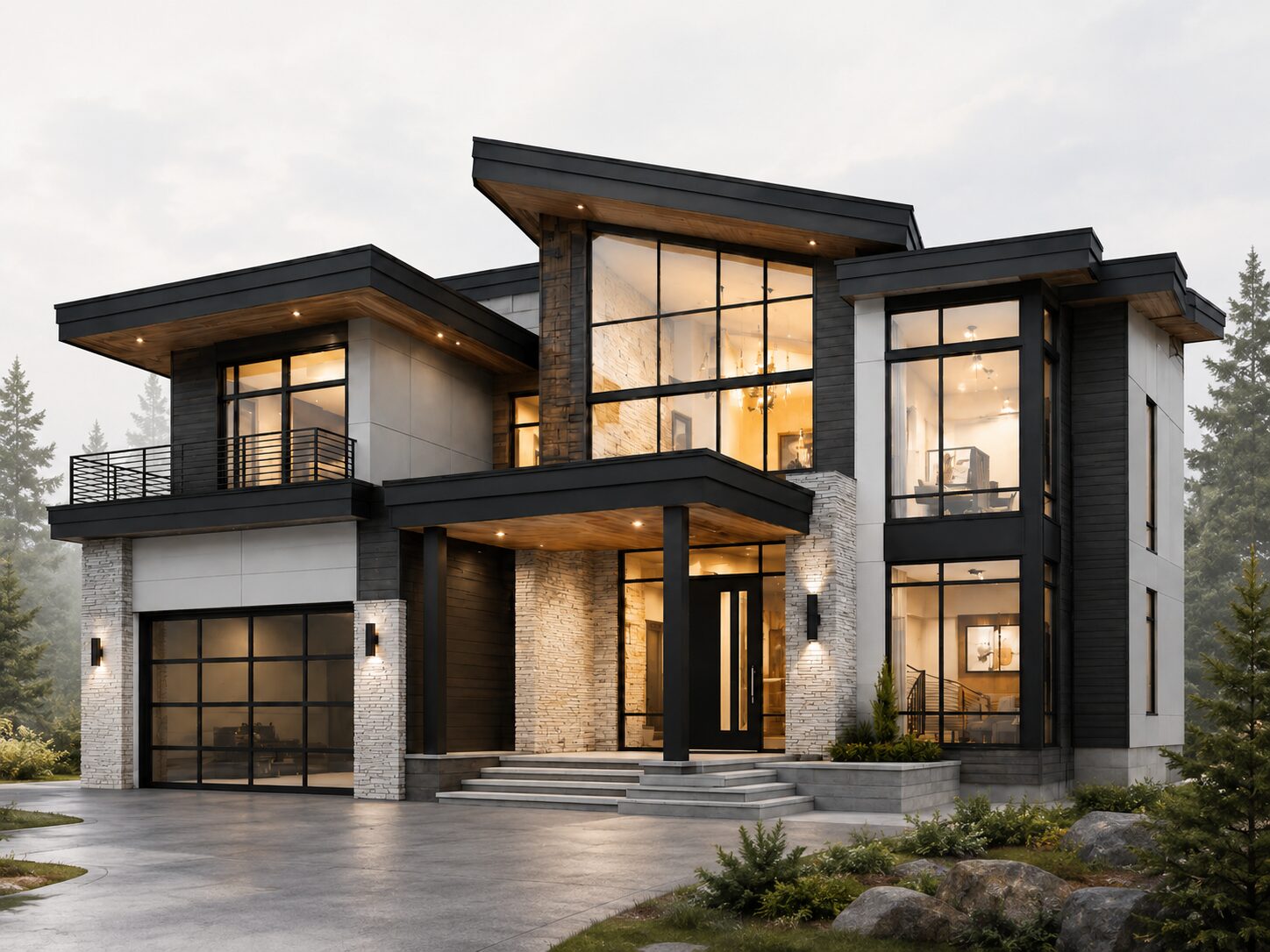 Contemporary custom home design at The Estates