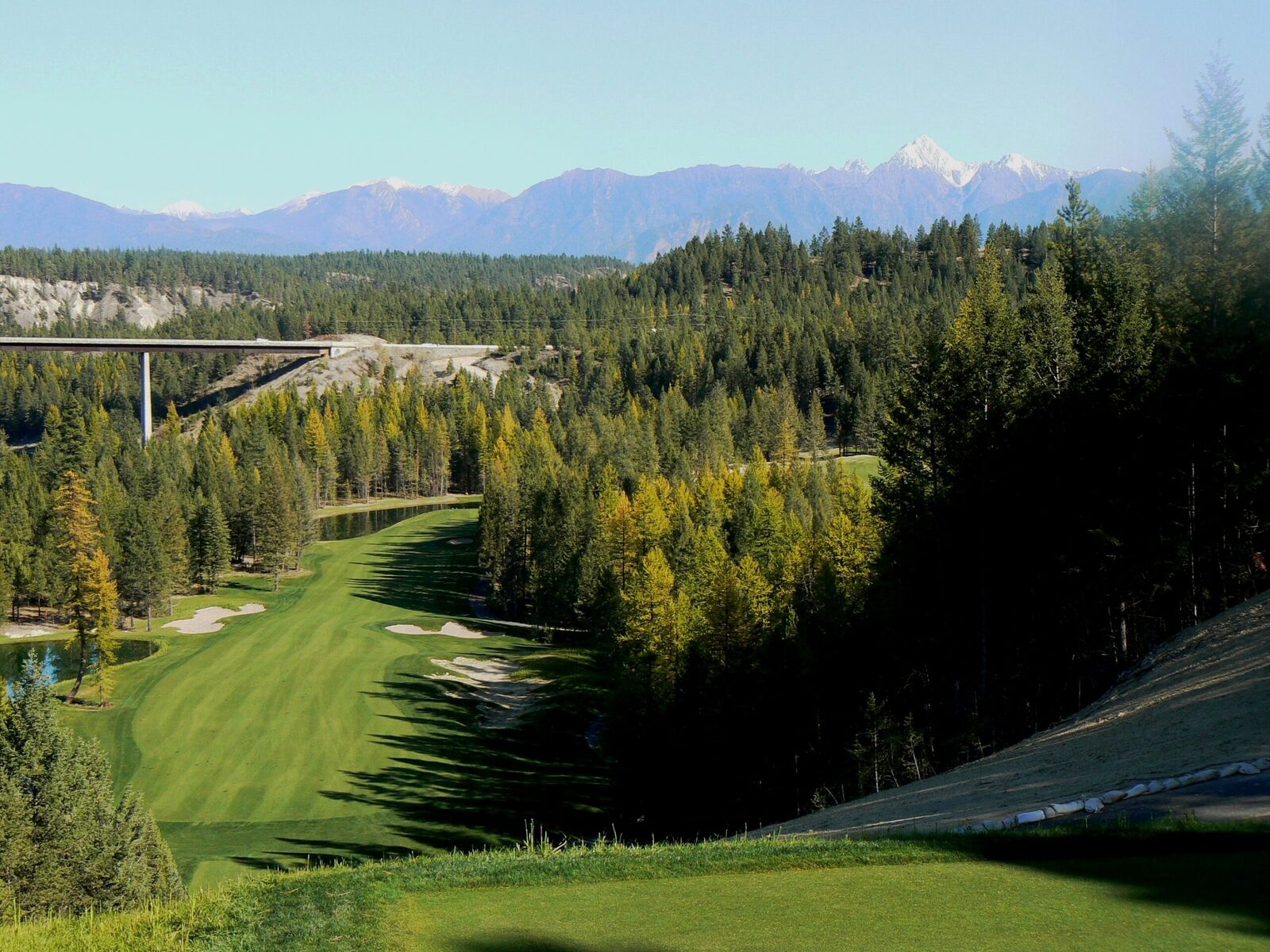 Shadow Mountain Golf Course fairway with mountain backdrop
